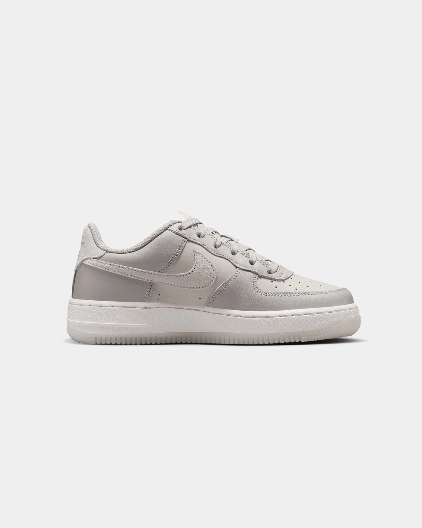 Nike Kids' Air Force 1 LV8 Light Bone/Summit White Ventilated Panels
