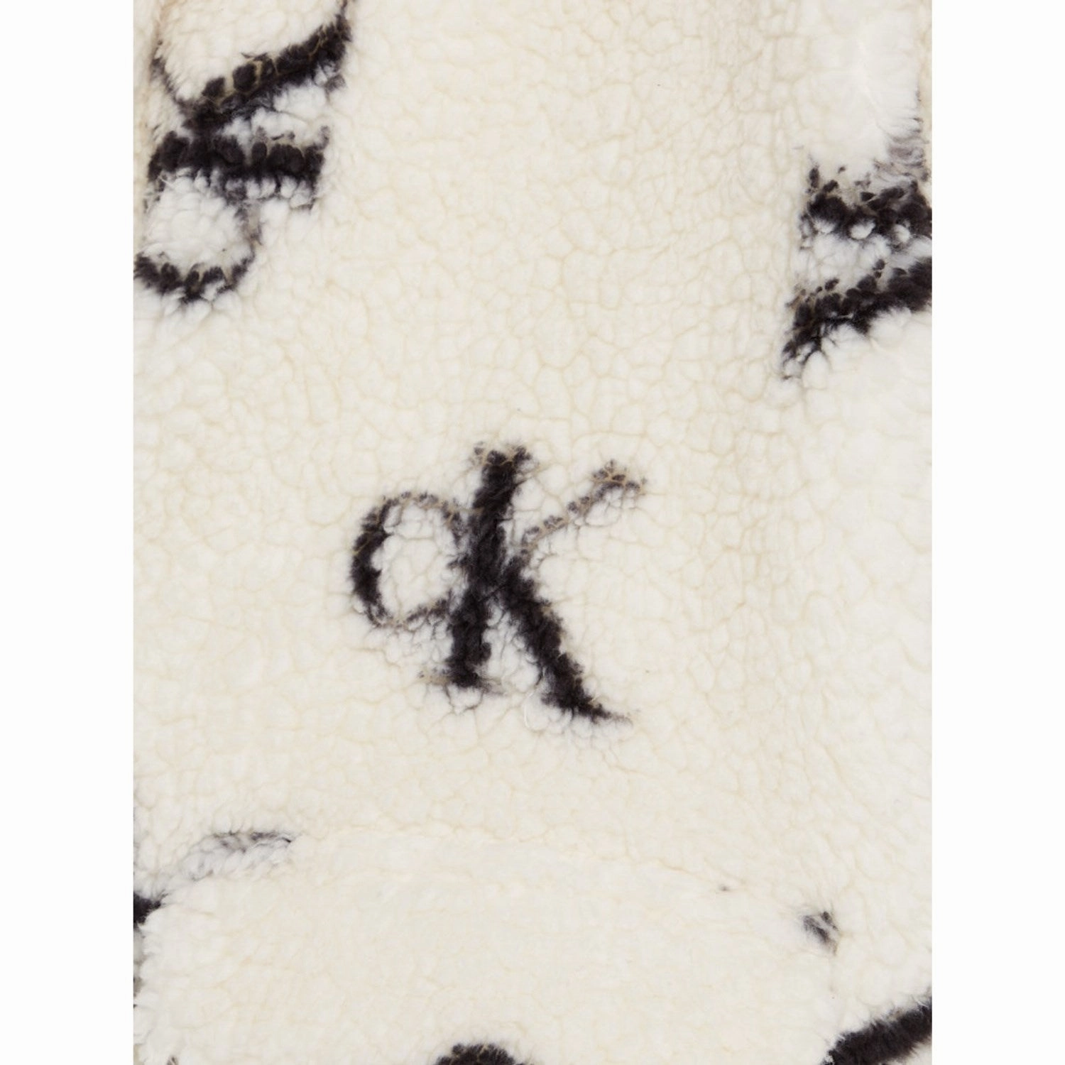 Winter Fashion Breathable Softshell Layer Calvin Klein MonAndram Aop Ivory Teddy Aop Coat