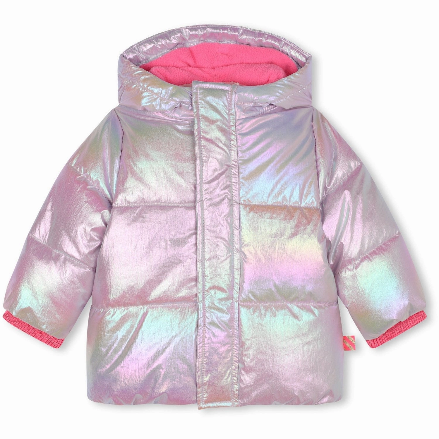 Billieblush Pink Pale Puffer Jacket Travel Comfort Magnetic Closures