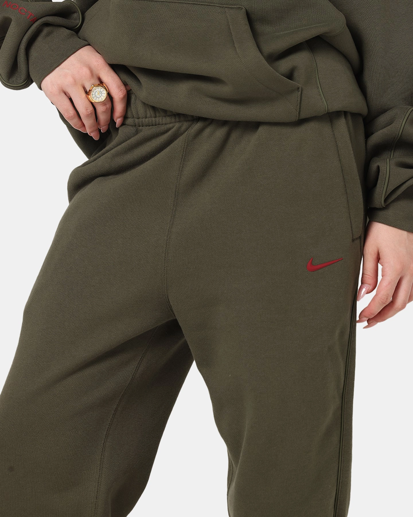 Breathable Comfort Design Nike Nocta Fleece CS Sweat Pants Khaki