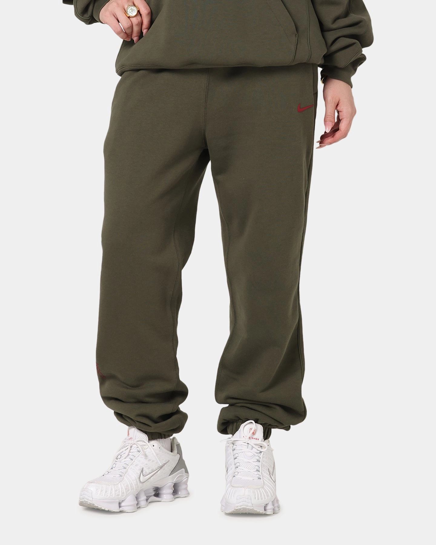 Nike Nocta Fleece CS Sweat Pants Khaki AbrasionGuardTape