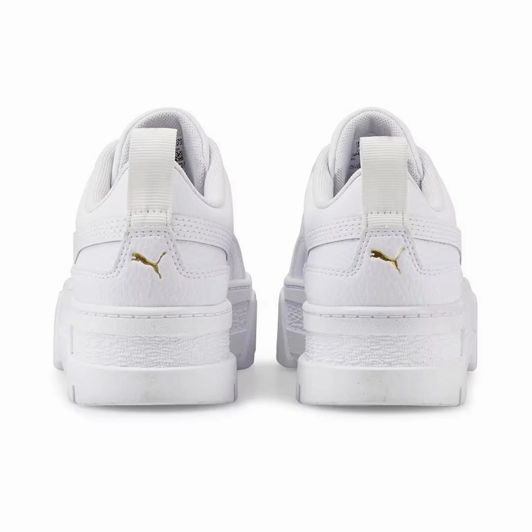 Puma - Kids' (Junior) Mayze Leather Shoes (384527 01) Durable Lace System