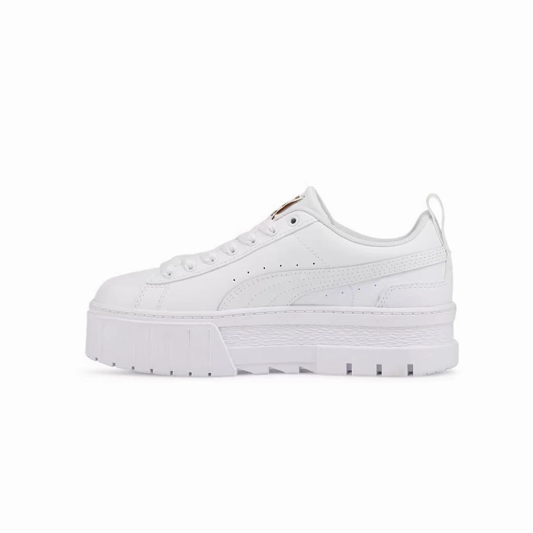 Puma - Kids' (Junior) Mayze Leather Shoes (384527 01) Stylish Pick Bold Grip