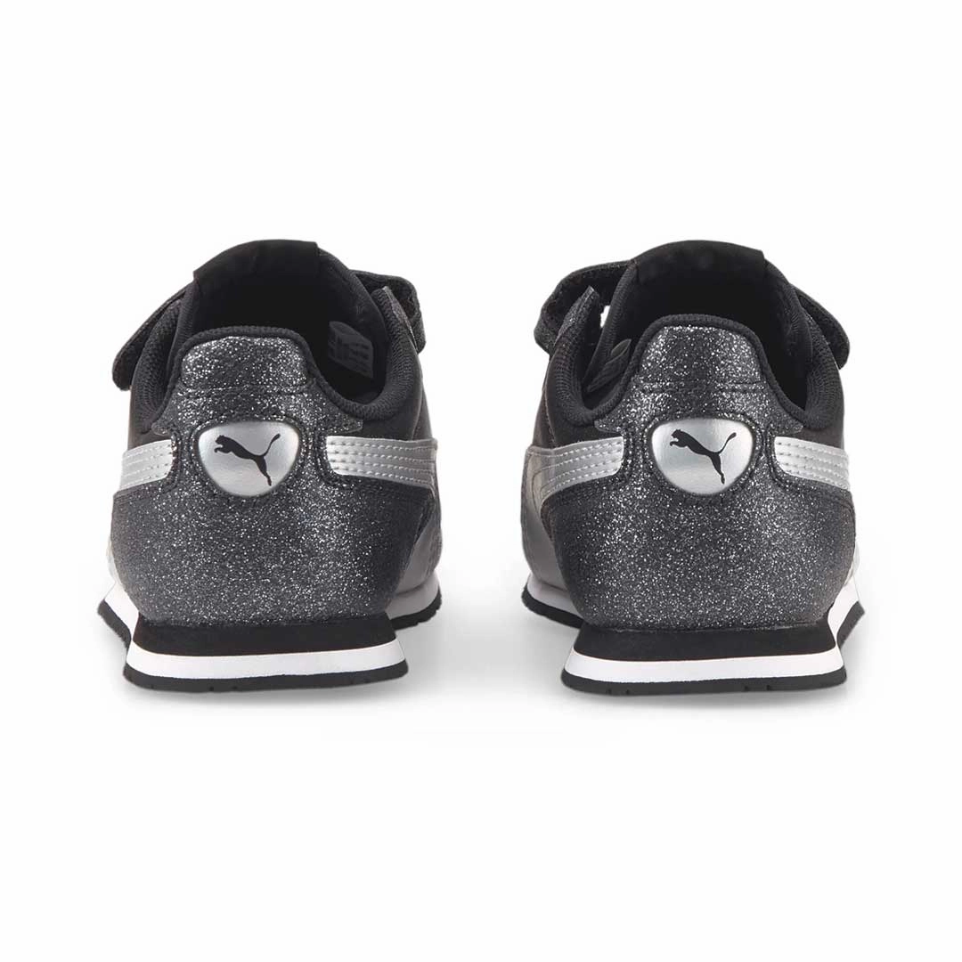 Puma - Kids' (Preschool) Cabana Racer Glitz V Shoes (370985 10) Aerobic Flex Sole Athletic Appeal
