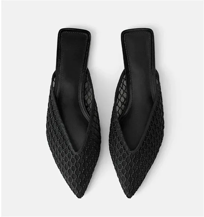 Emma - Summer Mesh Pointed Toe Slippers for Women