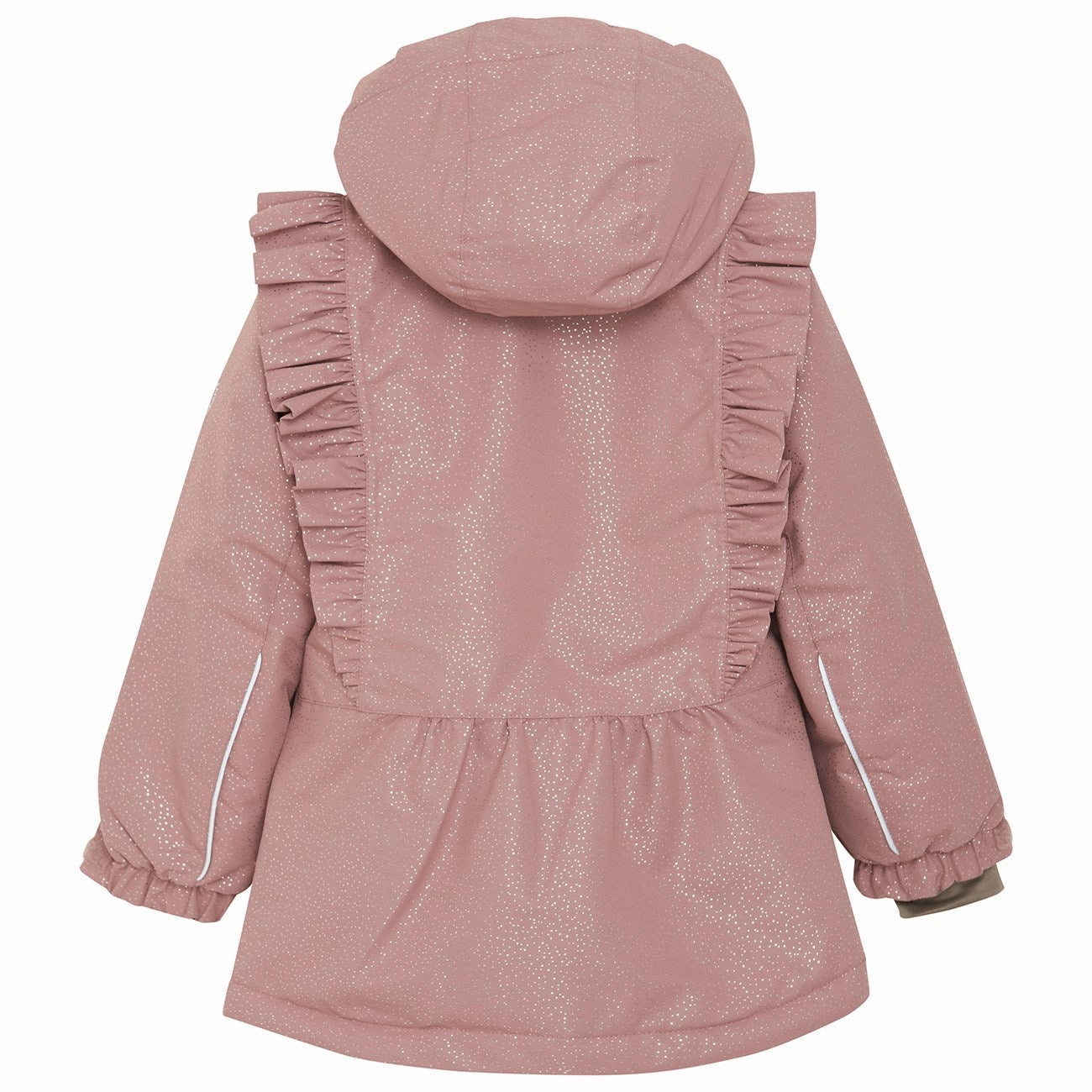 Wrinkle Resistant Stylish Layer En Fant Burlwood jacket w. Ruffles
