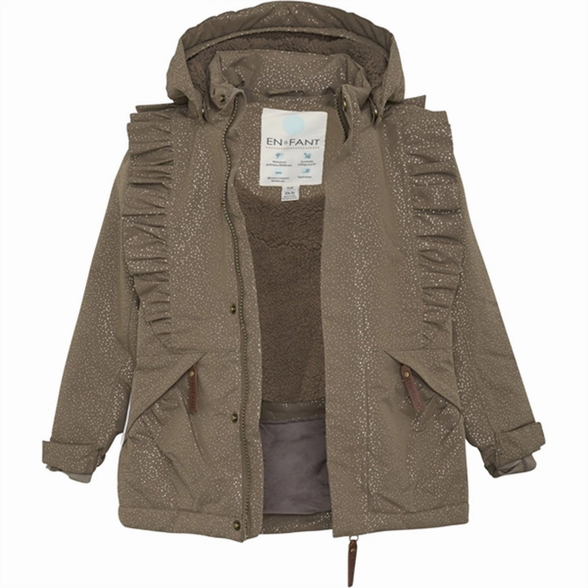 En Fant Jacket Glitter Chocolate Chip Versatile Style