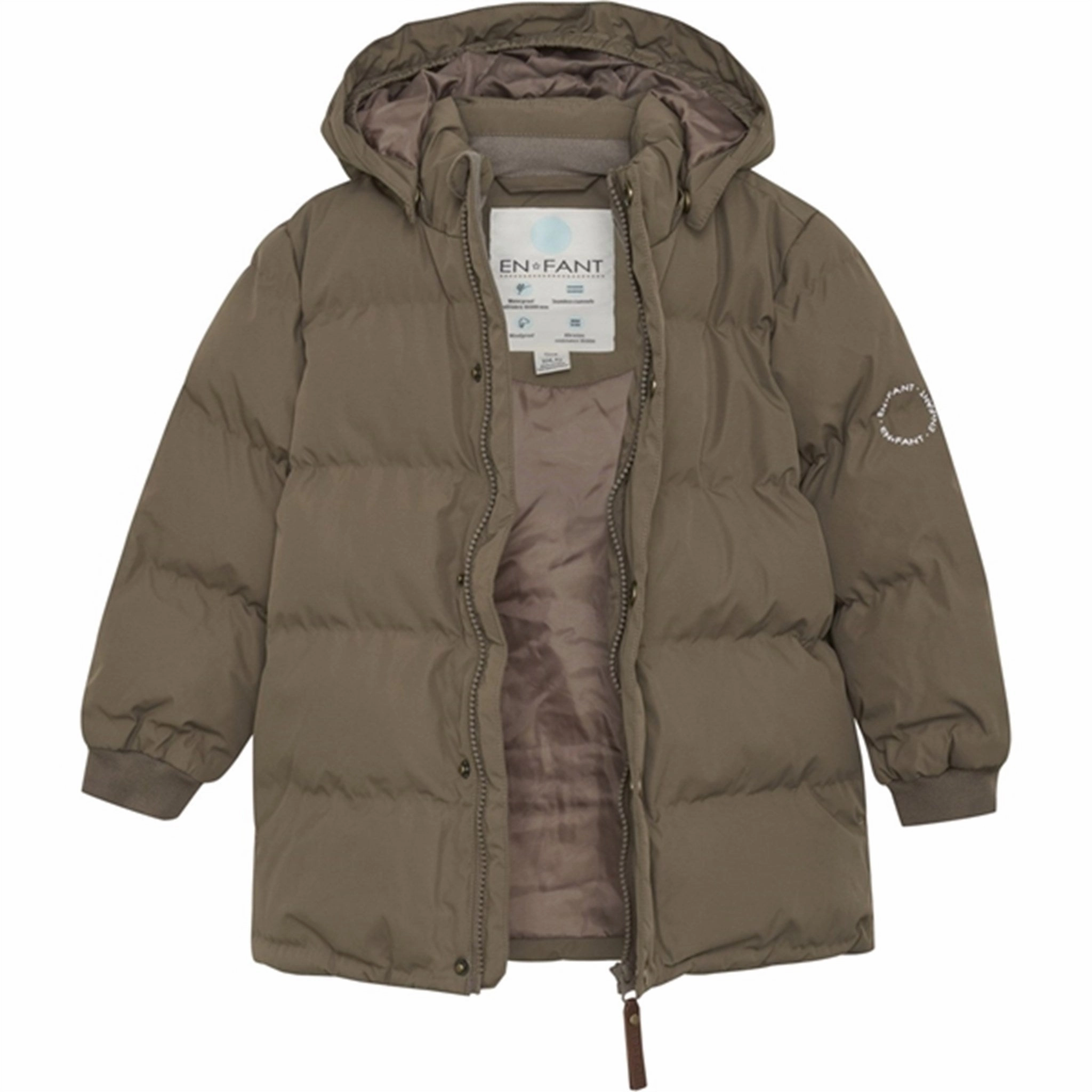 En Fant Jacket Quilt Chocolate Chip Sun Protective Fabric Logo Free Style