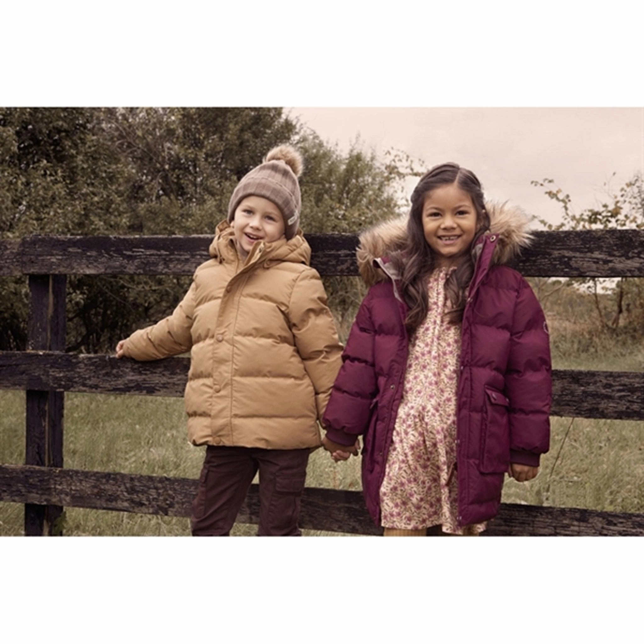Rubberized Trims Non Irritating Collar En Fant Jacket Quilt Dijon