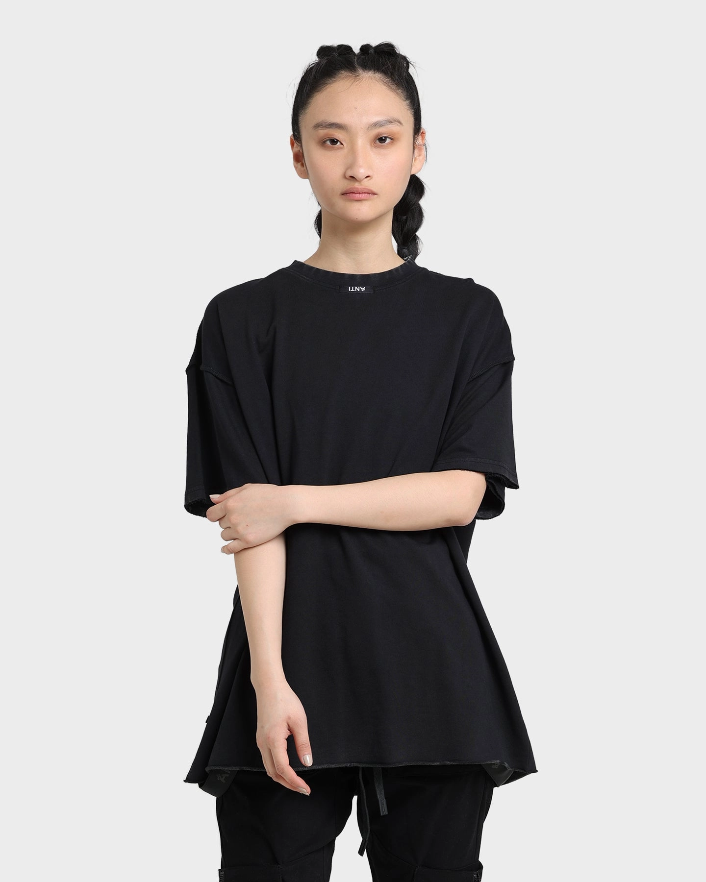 Quick Drying Casual Must-Have The Anti Order Anti Essential Oversized T-Shirt Black