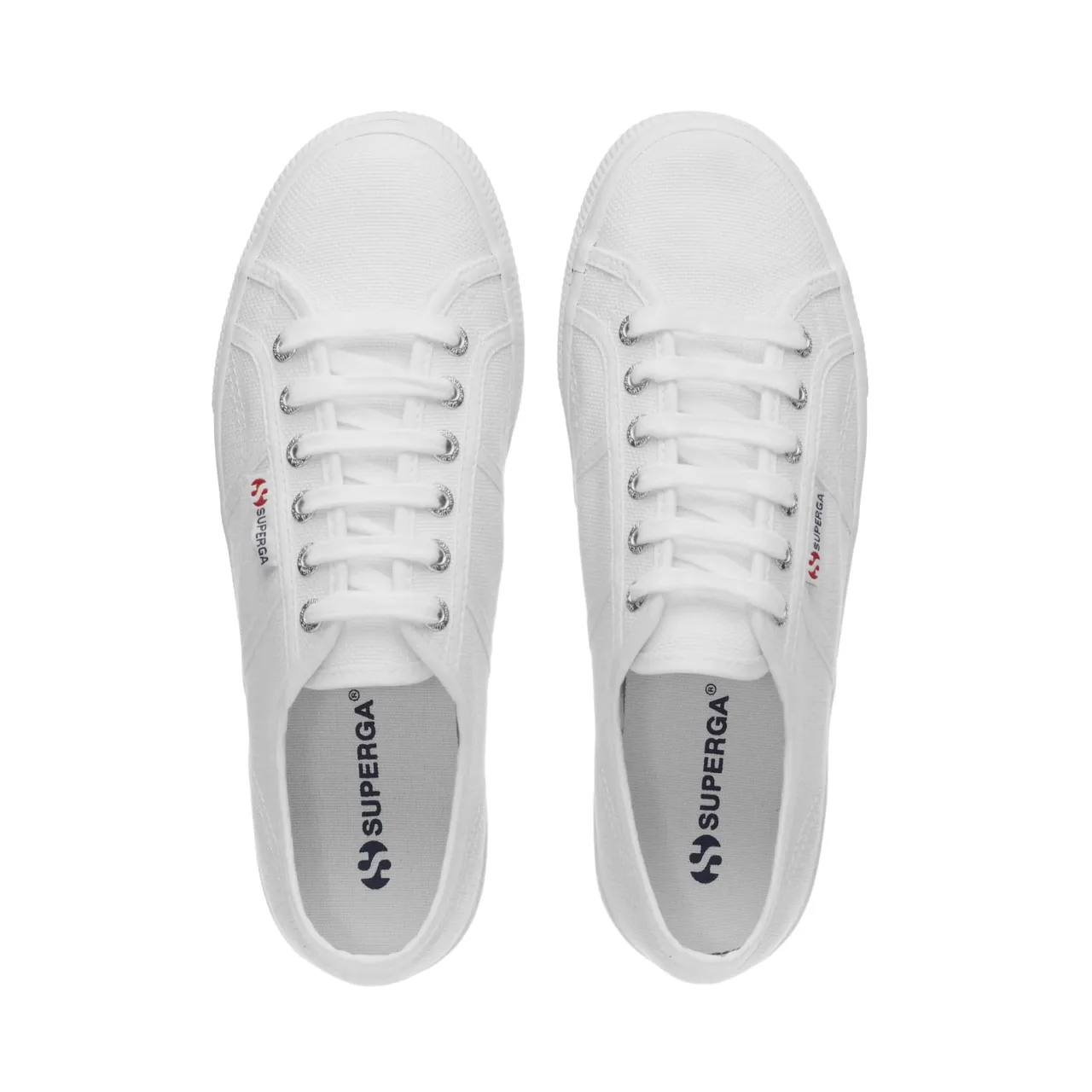 Heel Pressure Trail Cushioning Superga 2790 Bianche Donna S9111LW 901 - Sneakers con Zeppa 4cm