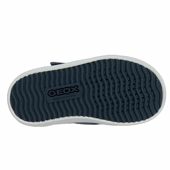 Geox scarpa alta da bambino con laccio elastico e velcro Gisli B361ND 05410 C0735 blu-rosso ComfortCushion soft - lining