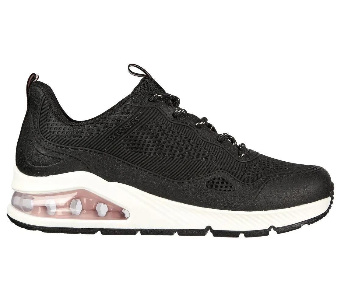 Non Restrictive Upper Design Omni-grip Skechers sneakers da donna Uno 2 Traveler 155640/BLK black