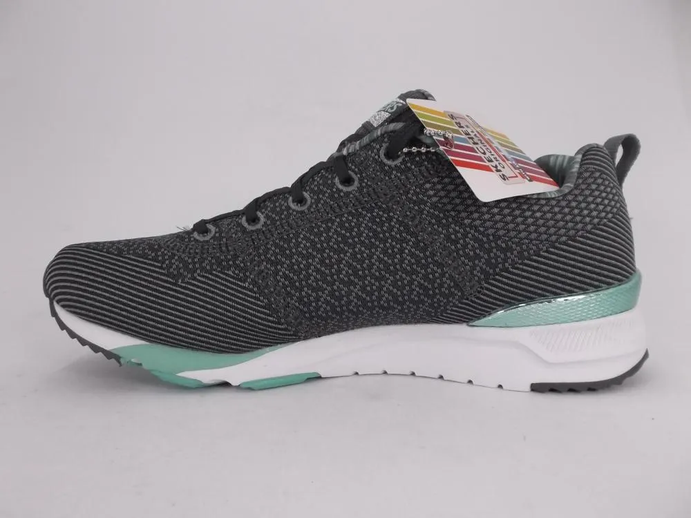 Skechers scarpa walking da donna OG 90 Fast Focus 651 grigio-verde Waterproof Protection Secure Heel Lock