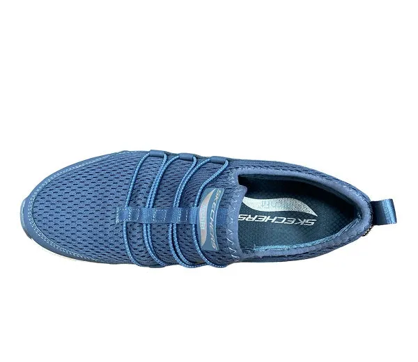 Skechers scarpa sneakers da donna Arch Fit Lucky Thoughts 149056 NVY blu Trail Fitness