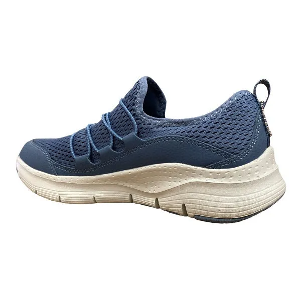 Skechers scarpa sneakers da donna Arch Fit Lucky Thoughts 149056 NVY blu practice - shoes cross - country running option