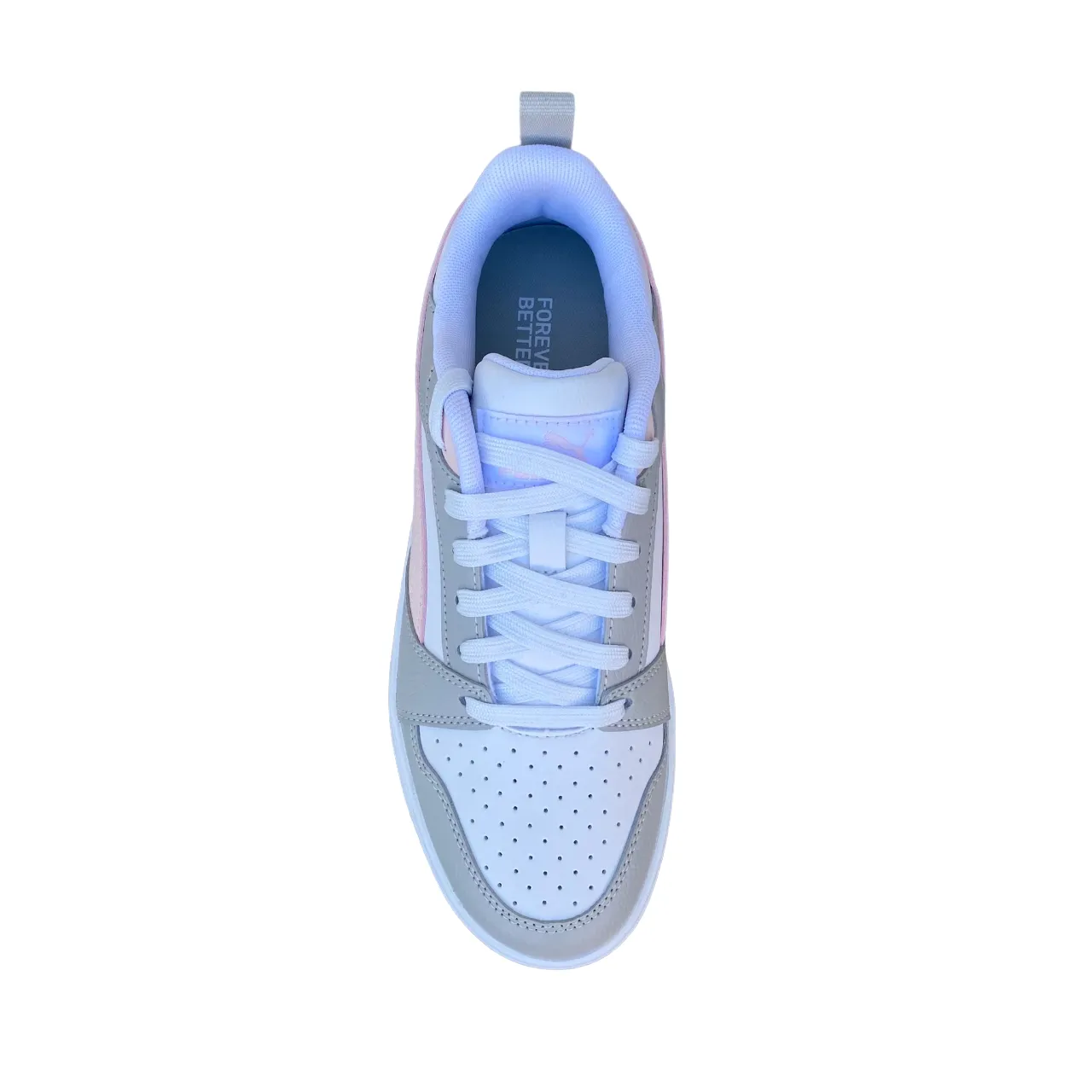 Puma scarpa sneakers da donna Rebound v6 Low 392328 08 bianco-rosa-grigio tight - fitting running shoes rebound