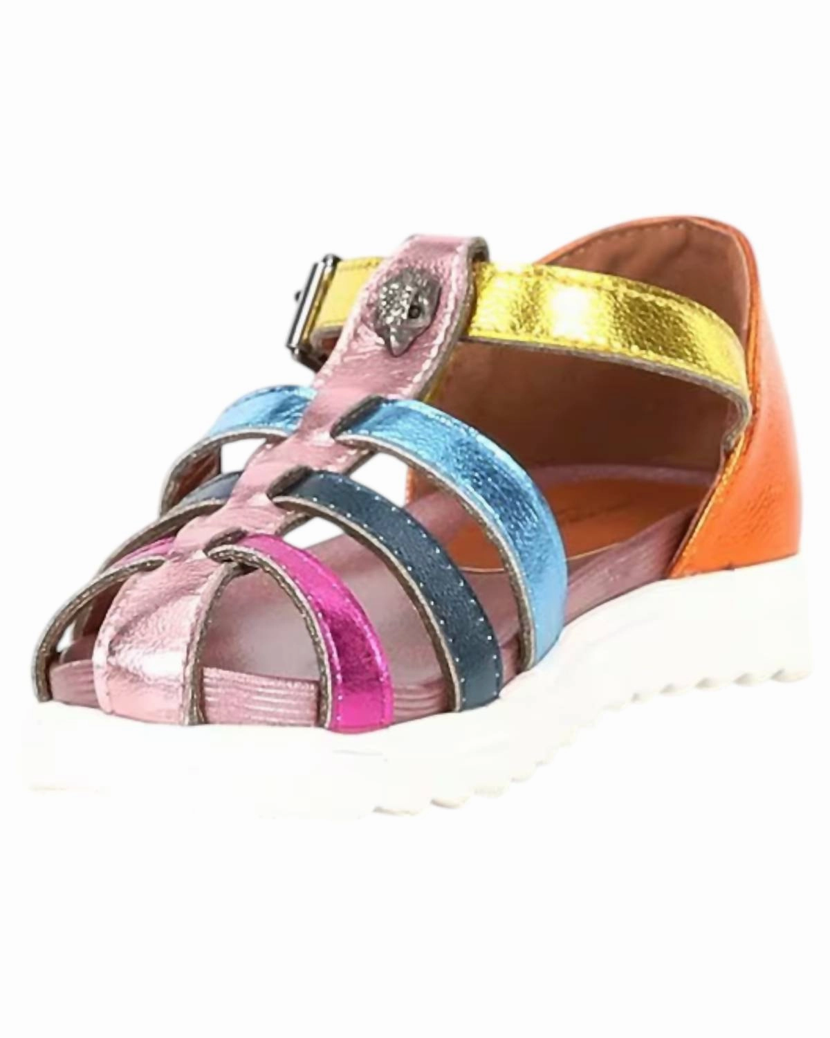 Sleek Comfort Sculpted Design Girl's Kensington Fisherman Sandals In Multi