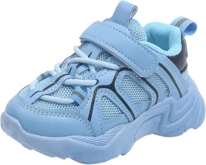 EnJoCho Boys Sneakers Running Shoes Girls Mesh Fitness Shoe Lightweight Outdoor Sports Athletic Tennis (Blue#fgh, 5-5.5Years)