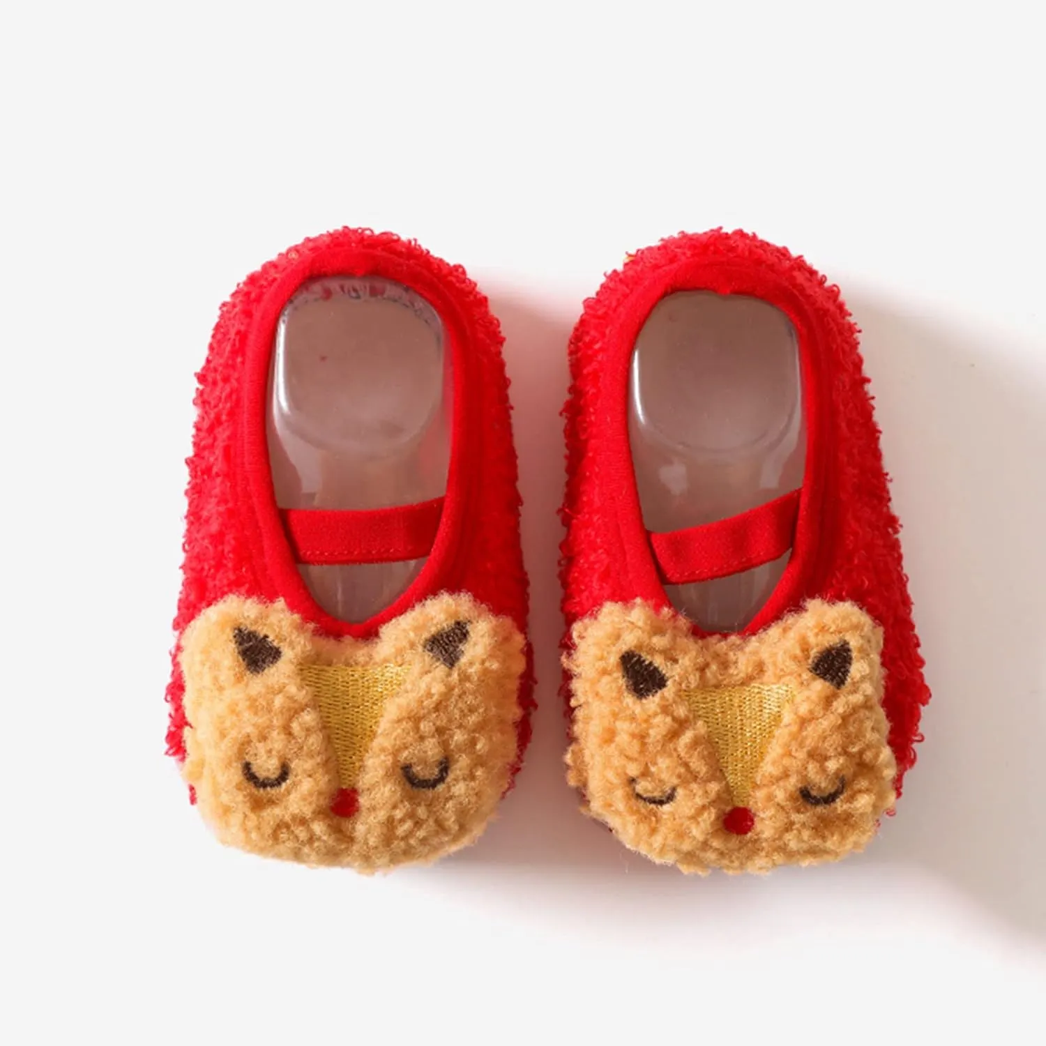 EnJoCho Children Running Shoes Boys Girls Cartoon Character Pattern Warm Toddler Shoes Indoor Floor Socks Non Slip Fashion
