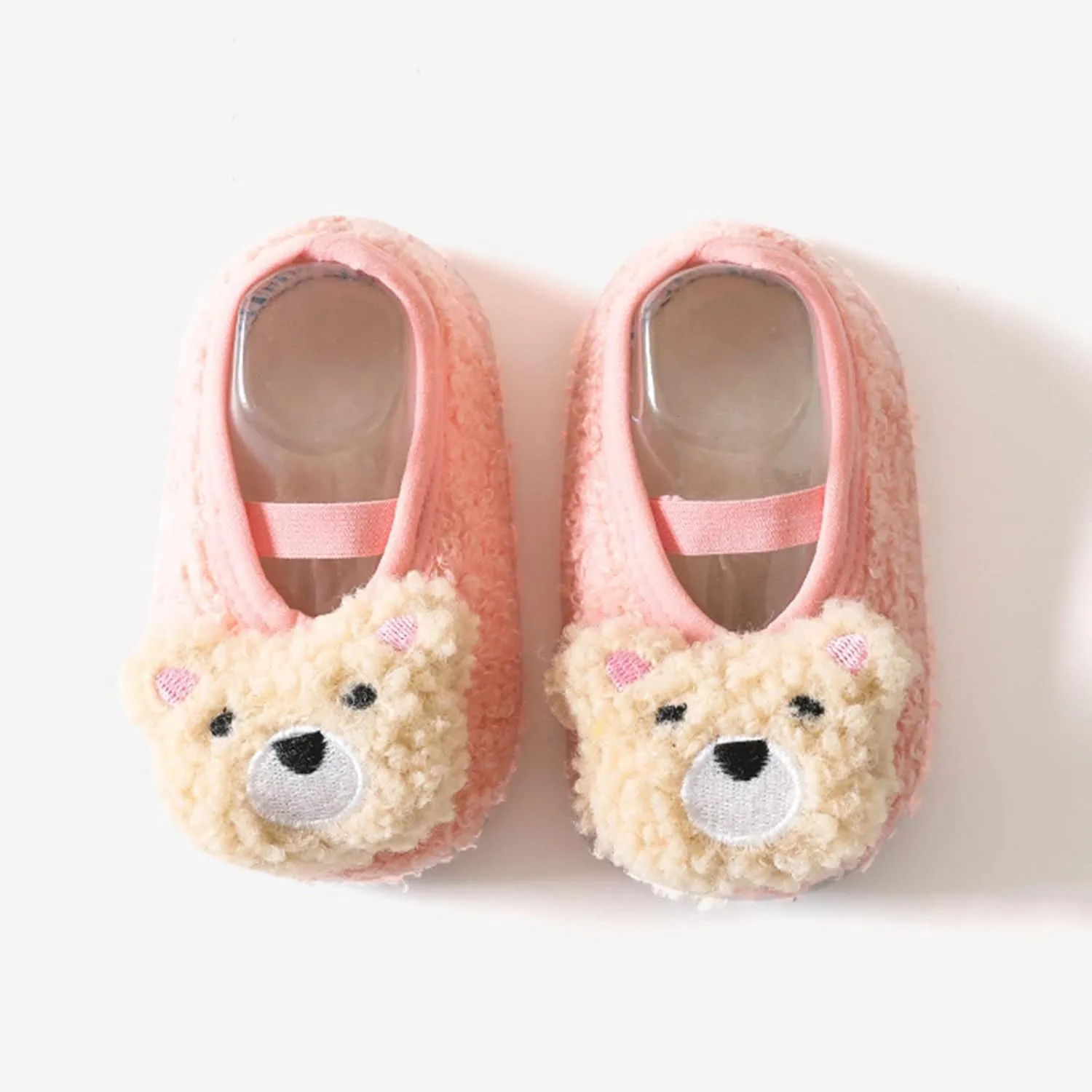 EnJoCho Children Running Shoes Boys Girls Cartoon Character Pattern Warm Toddler Shoes Indoor Floor Socks Non Slip Fashion