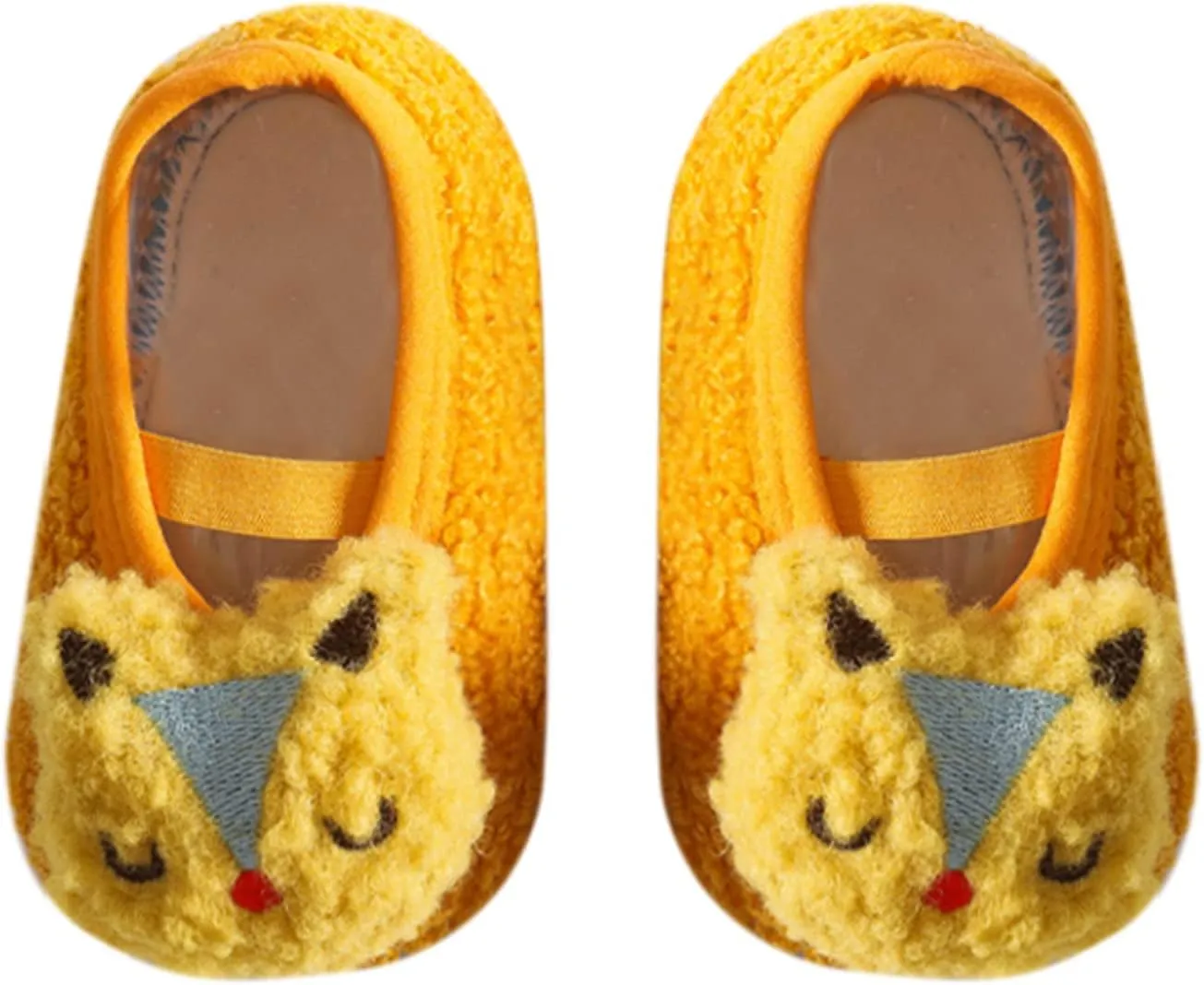 EnJoCho Children Running Shoes Boys Girls Cartoon Character Pattern Warm Toddler Shoes Indoor Floor Socks Non Slip Fashion