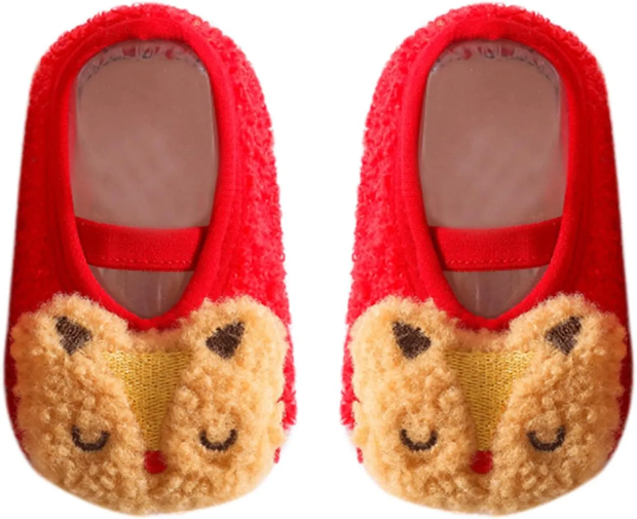 EnJoCho Children Running Shoes Boys Girls Cartoon Character Pattern Warm Toddler Shoes Indoor Floor Socks Non Slip Fashion