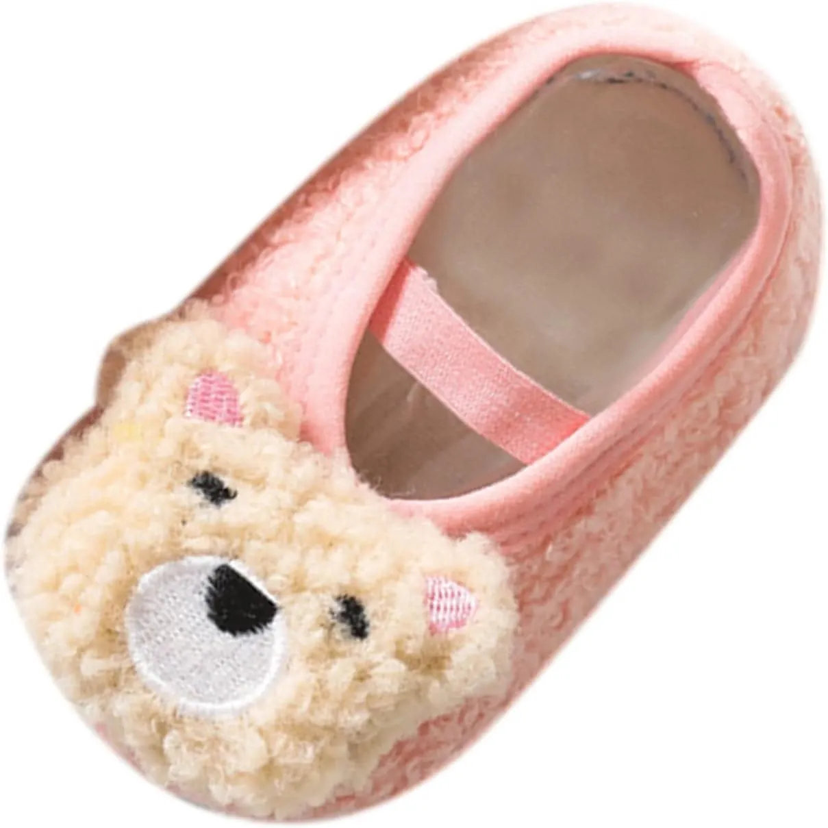 EnJoCho Children Running Shoes Boys Girls Cartoon Character Pattern Warm Toddler Shoes Indoor Floor Socks Non Slip Fashion