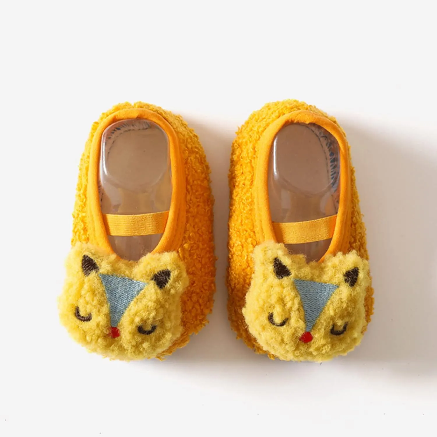 EnJoCho Children Running Shoes Boys Girls Cartoon Character Pattern Warm Toddler Shoes Indoor Floor Socks Non Slip Fashion