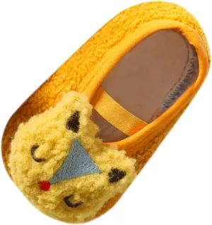 EnJoCho Children Running Shoes Boys Girls Cartoon Character Pattern Warm Toddler Shoes Indoor Floor Socks Non Slip Fashion