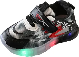 EnJoCho Girls Indoor Foot Warmer Children Light Up Shoes LED Light Up Sports Shoes Casual Breathable Baby Children Shoes