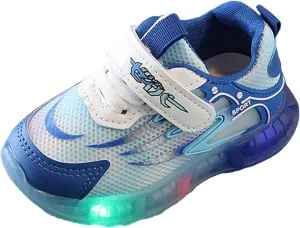 EnJoCho Girls Indoor Foot Warmer Children Light Up Shoes LED Light Up Sports Shoes Casual Breathable Baby Children Shoes