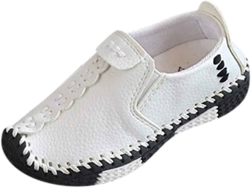 EnJoCho Tennis Shoes for Children Fashion Leather Girls Flats Shoes Big Casual Sneakers Boys Kids Soft Baby Casual Shoes