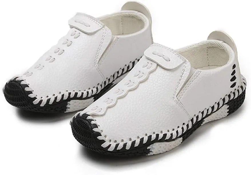EnJoCho Tennis Shoes for Children Fashion Leather Girls Flats Shoes Big Casual Sneakers Boys Kids Soft Baby Casual Shoes