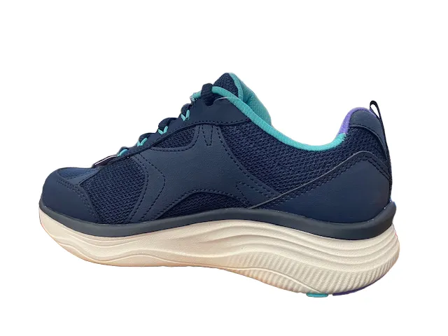 outdoor track running option Casual Wear Skechers scarpa da passeggio da donna D'Lux Fitness Perfect Timing Relaxed Fit 149836/NVMT blu