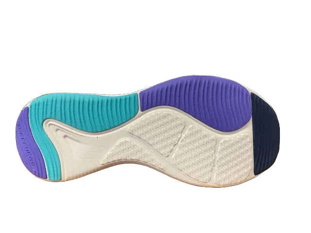 Skechers scarpa da passeggio da donna D'Lux Fitness Perfect Timing Relaxed Fit 149836/NVMT blu High Rebound Foam Compound