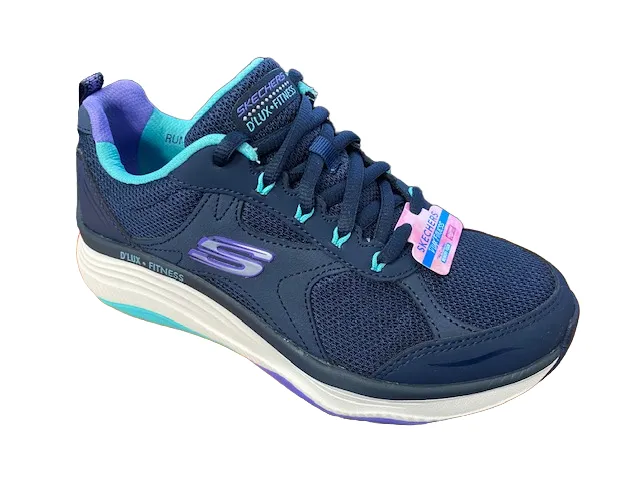 Abrasion Resistant Fabric Hand washable Skechers scarpa da passeggio da donna D'Lux Fitness Perfect Timing Relaxed Fit 149836/NVMT blu