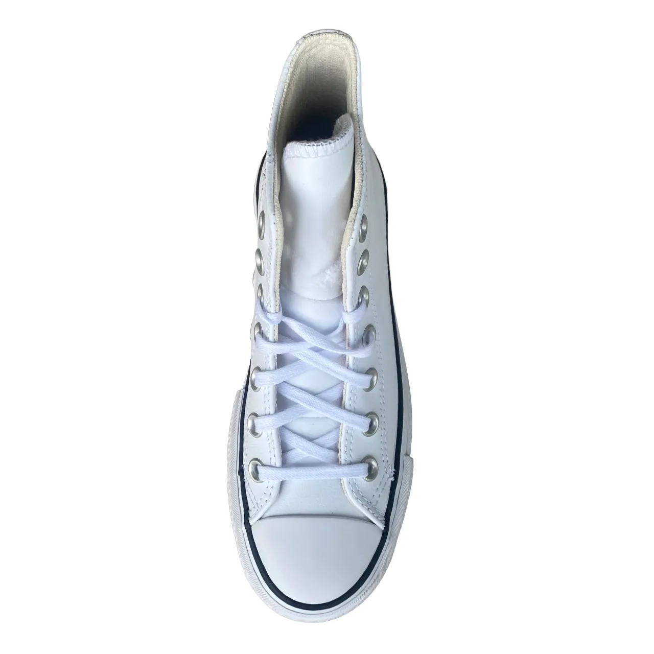 Converse All Star Chuck Taylor Donna Pelle 561676C | Sneakers Platform alta bianca Bright Colors