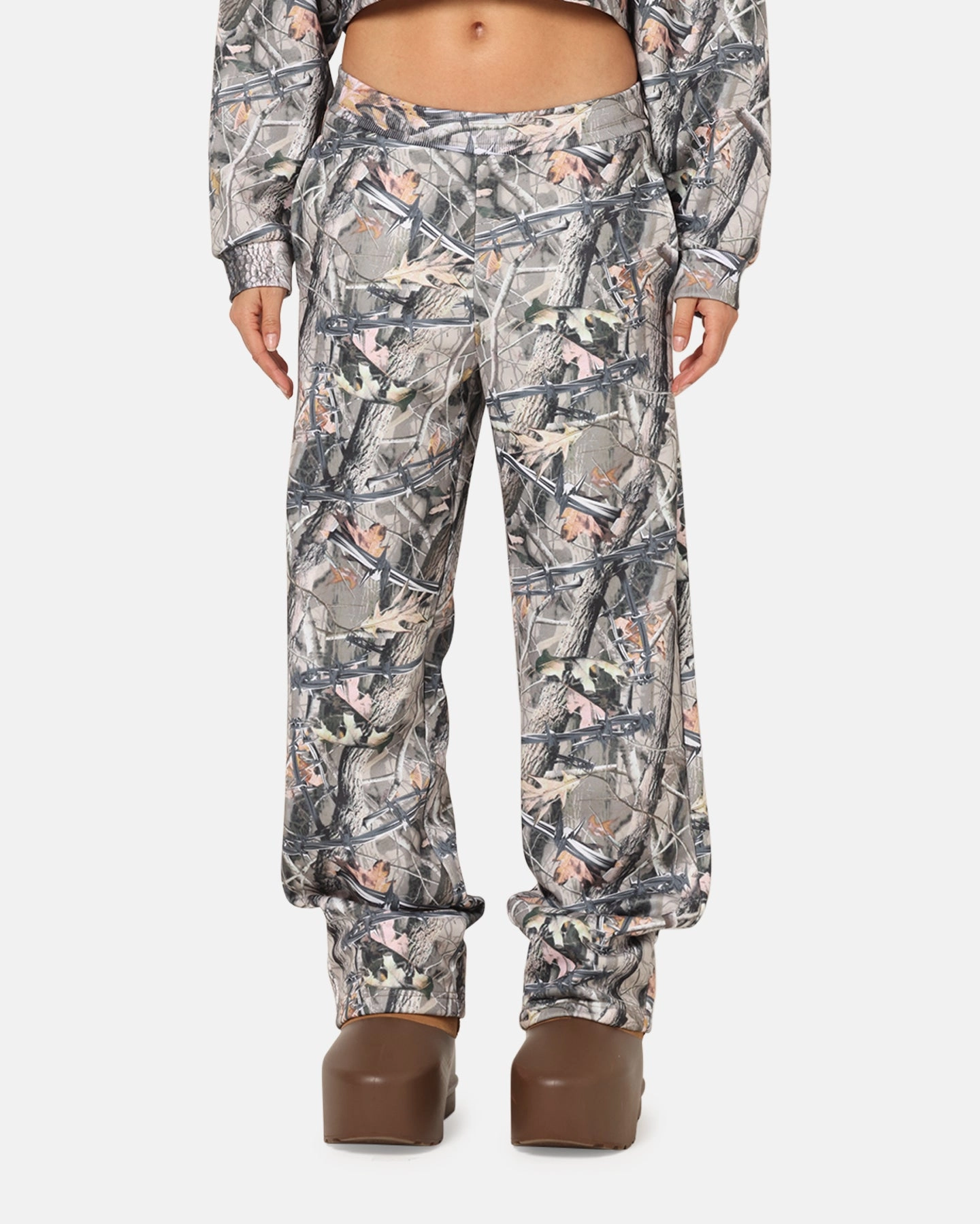 No Ride Up Design Functional Look Ed Hardy Women's Camouflage Trackpants Real Tree Camo