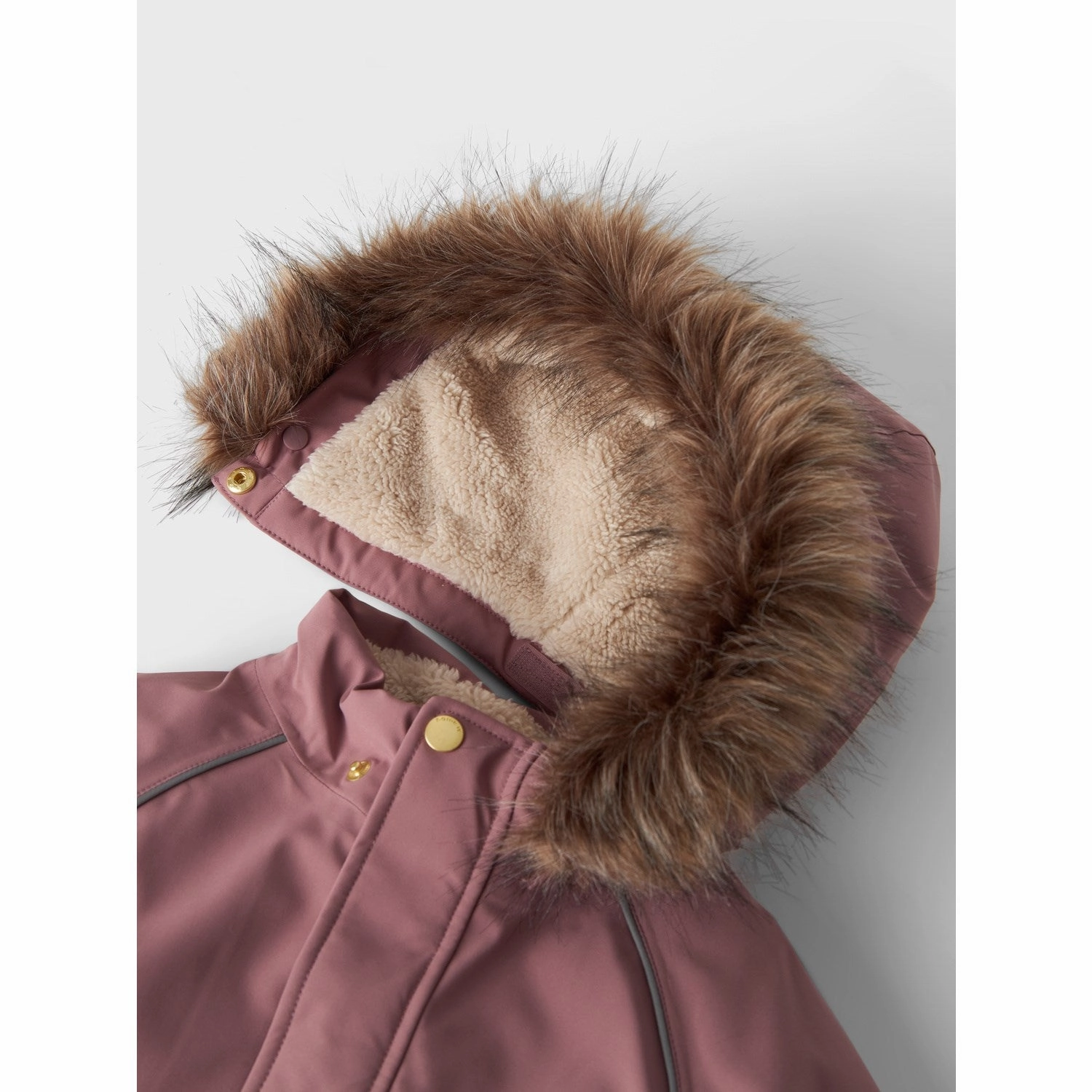 Name It Grape Shake Snow05 Jacket Solid 1Fo Clean Fit