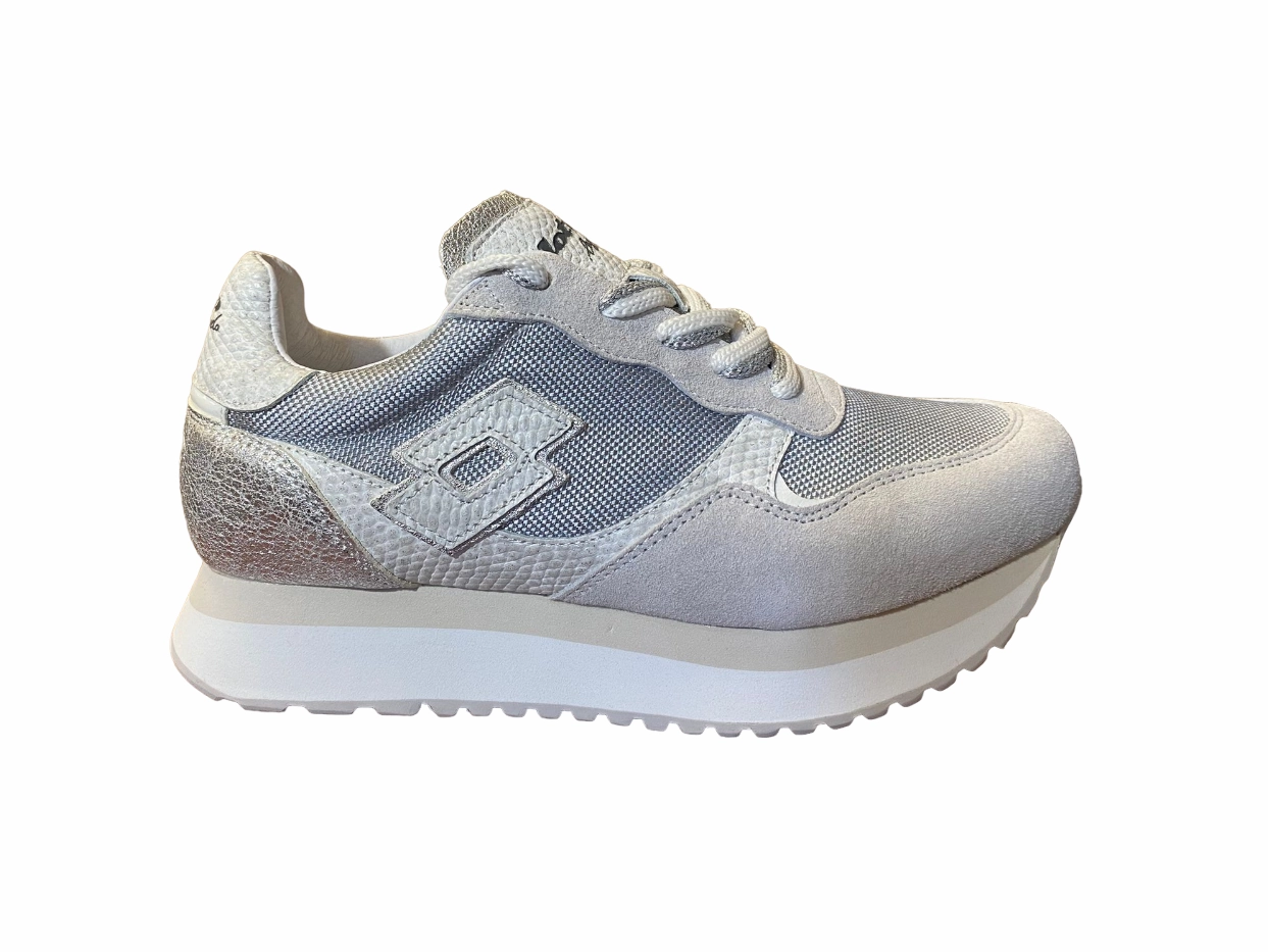 running for a way to stay fit Lotto Leggenda Sneakers da donna Wedge II Shiny W 219595 AKR grigio fungo-argento