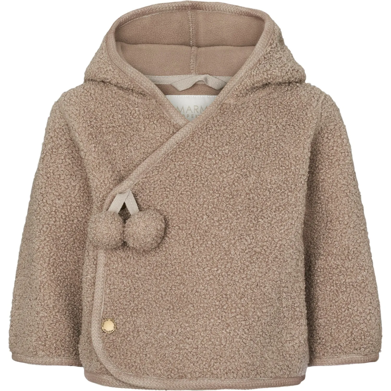 SeamlessShoulderPanels Flexible Fleece Lining MarMar Bonded Teddy Sandy Shores Jojo Fleece Jacket