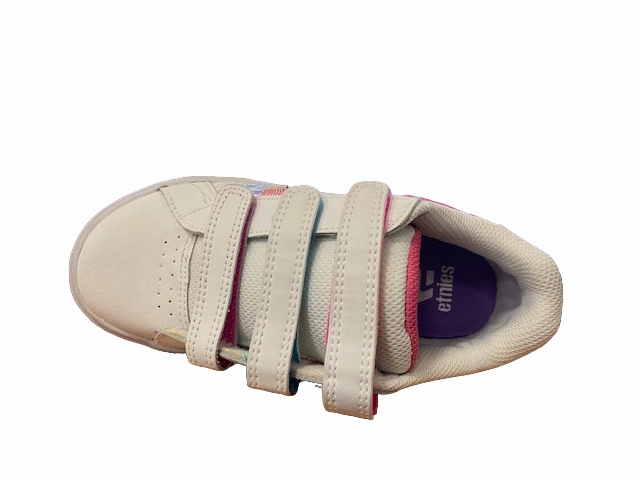Anti Fatigue Technology Etnies scarpa sneakers da ragazza Kids Fader Vulc con strappo 4301000091100 bianco