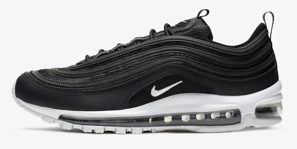 Ventilated Uppers running for exploration Nike scarpa sneakers da uomo Air Max 97 921826 001 nero