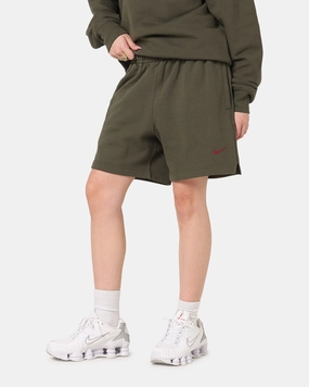 Quick Release Closure Nike Nocta Fleece CS Fleece Shorts Khaki