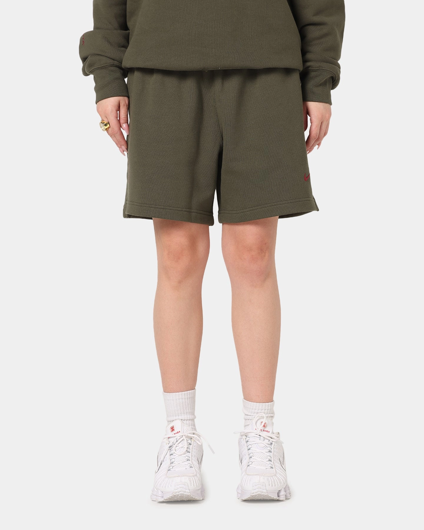 Nike Nocta Fleece CS Fleece Shorts Khaki Stylish Appearance
