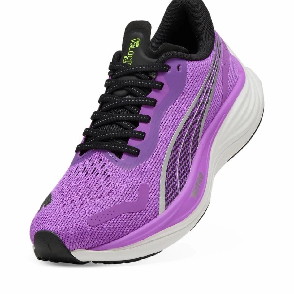 Puma Women's Velocity NITRO 3 Running Shoes in Pure Magenta SS25 Abrasion Resistant Materials