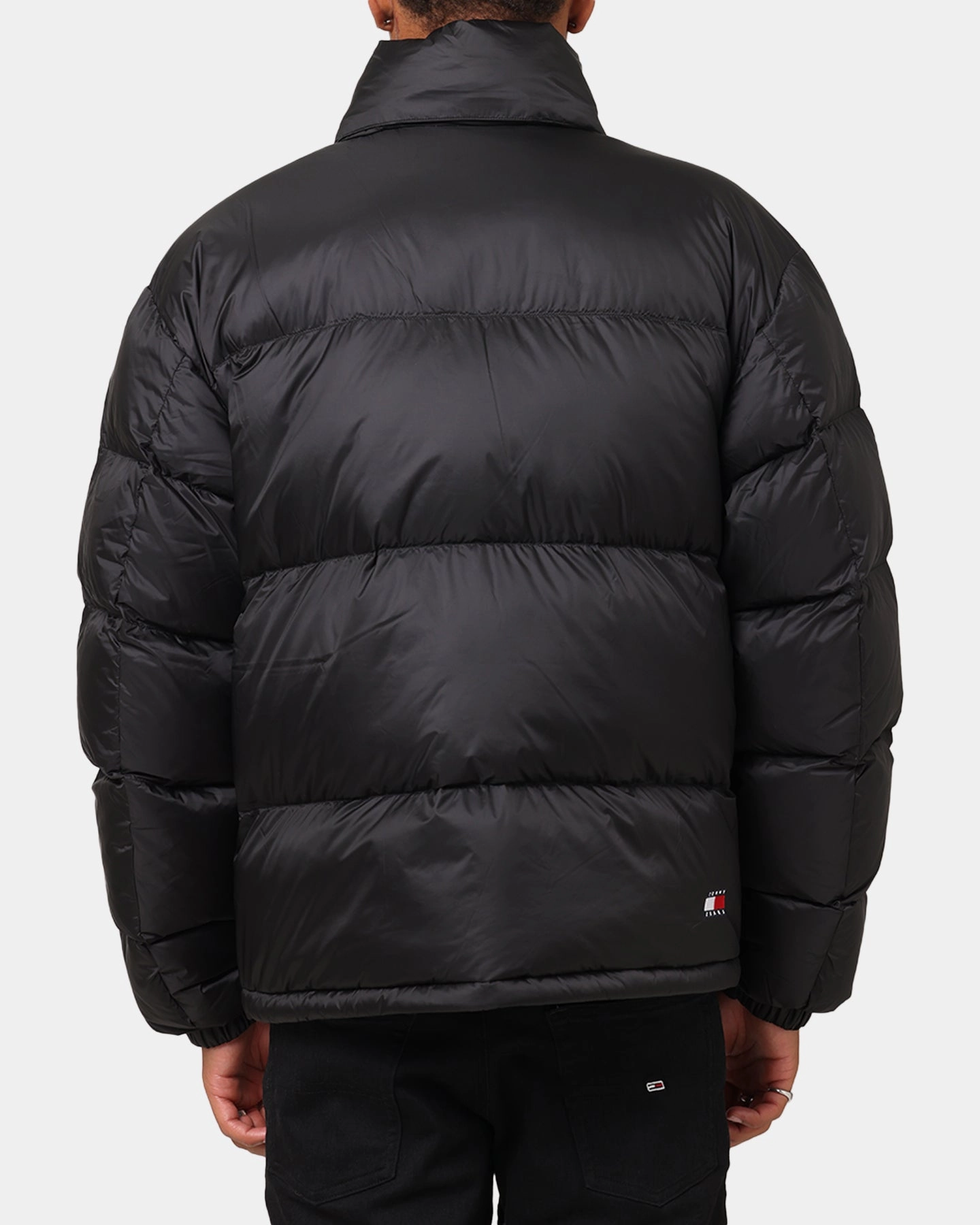 Tommy Jeans Alaska Packable Puffer Jacket Black Soft Touch Interior High-Performance Wear
