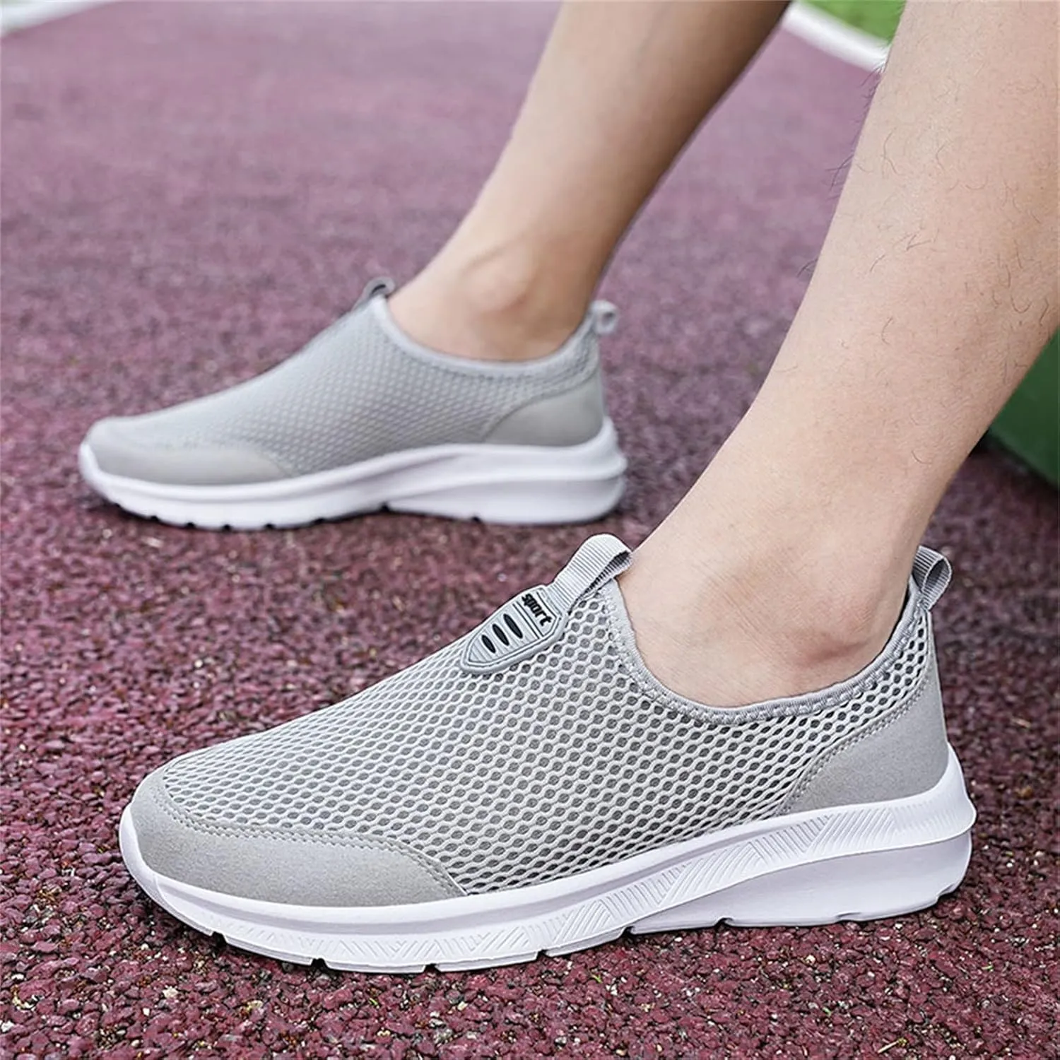 Fashion Summer Men Breathable Mesh Shallow Lace Up Casual Shoes Sneaker Storage for Men