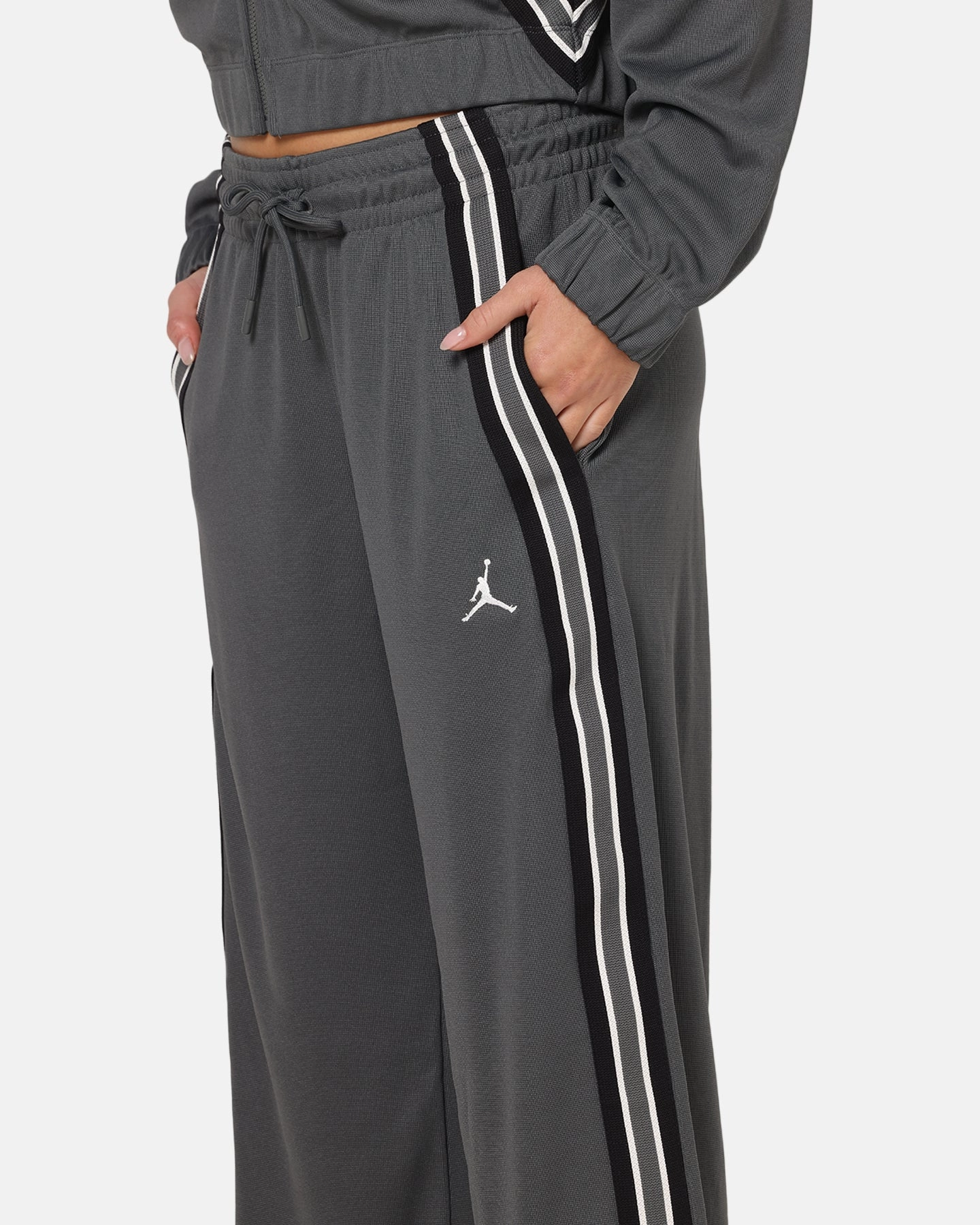 Jordan Women's Brooklyn Track Pants Iron Grey MultiPocketDesign Minimal Stretch Fit